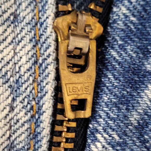 Vintage LEVIS 550 Tapered Baggy Jeans 32x29 Acid-Wash USA - Picture 10 of 16